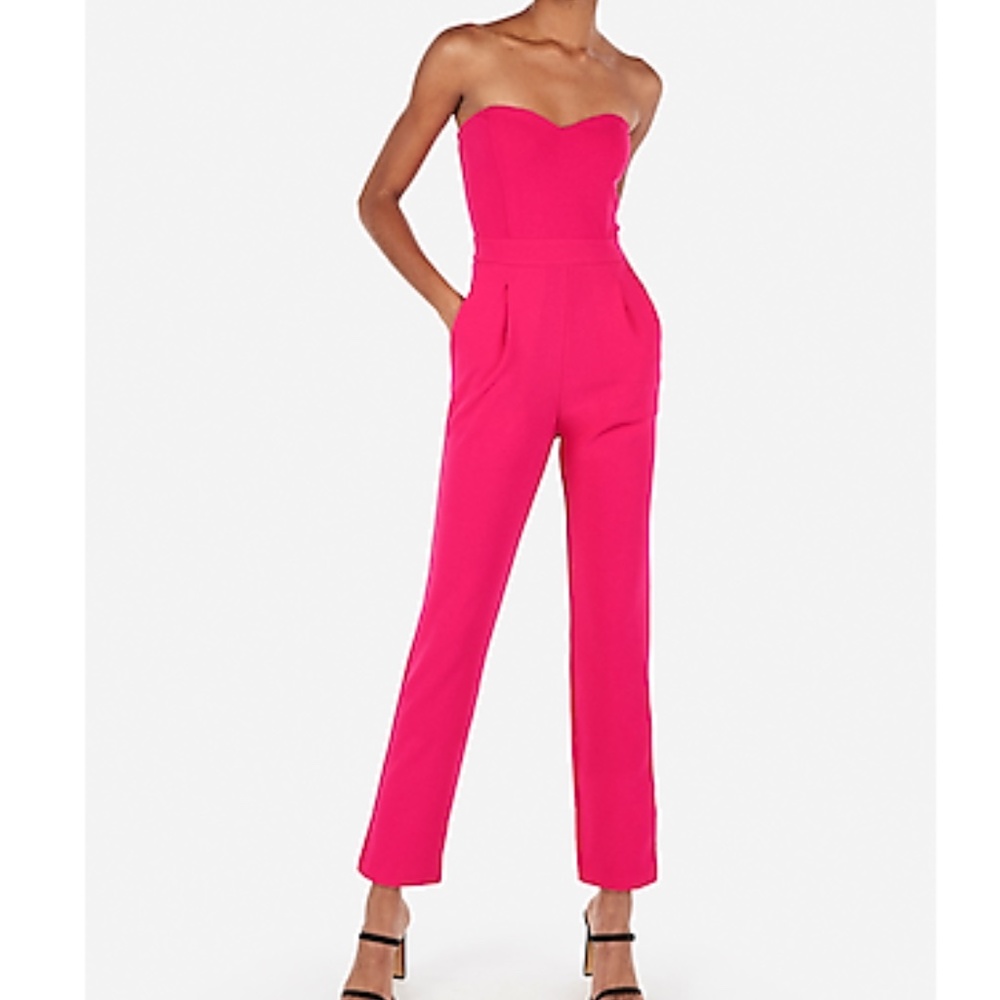 Express Hot Pink Jumpsuit